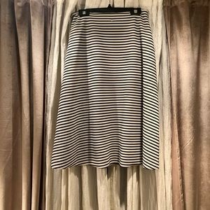 Black and white a-line skirt